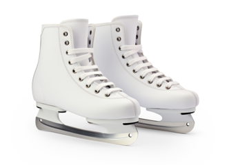 Ice-skates. Cut out on transparent