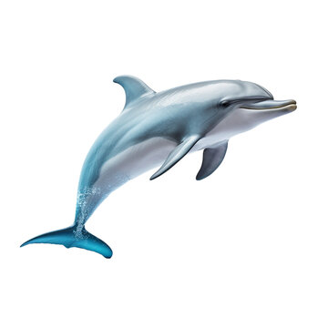 dolphin jumping on transparent background PNG image