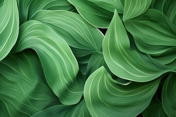 Natural Green Tones Abstract Foliage Patterns