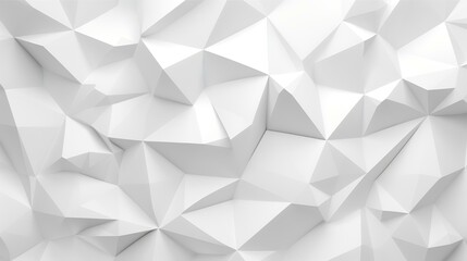 White polygon abstract background. 3d rendering, 3d illustration.