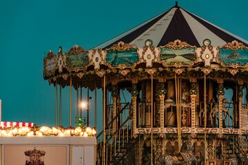 carousel at night