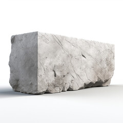 single rectangular block of sandstone with a rough texture