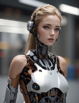 Images portraying the essence of AI intelligence, showcasing machines that emulate human cognition, innovation, and futuristic technology in a visually striking manner.