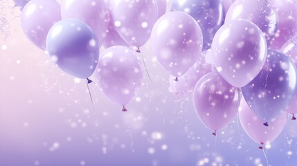 A Colorful Symphony of Floating Balloons in the Clear Blue Sky