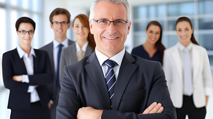 portrait of a business team | generative AI