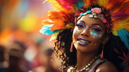 Carnival in Barranquilla, Colombia: A dazzling spectacle of vibrant costumes, rhythmic music, and lively dances, celebrating the city's rich cultural heritage and festive spirit.