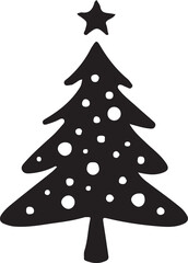 Christmas tree icon vector