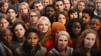 Obraz premium group of diverse people