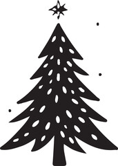 Obraz premium Christmas tree icon vector