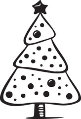 Christmas tree icon vector