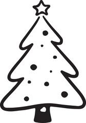 Christmas tree icon vector