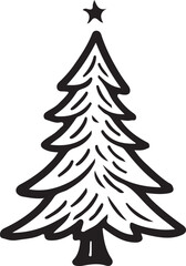 Fototapeta premium Christmas tree icon vector
