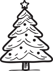 Christmas tree icon vector