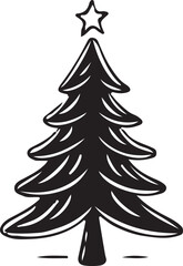 Christmas tree icon vector