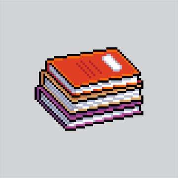 Pixel art illustration Books. Pixelated Books. School Book Education
pixelated for the pixel art game and icon for website and video game. old school retro.