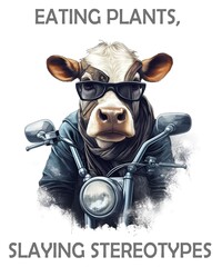 Eating Plants Slaying Stereotypes Vegan Cow Quotes Inspiration Vegans