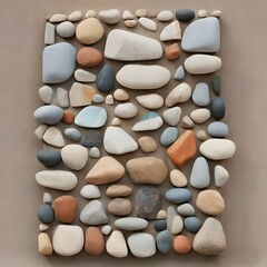 Fototapeta na wymiar A Sculpture With Shapes Of Stones And Colors Of Natural 843544979 (3)