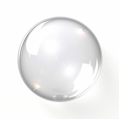 Mesmerizing Isolated Clear Soap Bubble: A Study in Translucent Beauty Generative AI