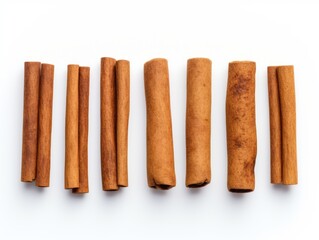 Exquisite Lineup of Cinnamon Sticks - The Aesthetic of Spice Generative AI