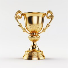 Fototapeta na wymiar Unveiling Excellence: The Pursuit of the Golden Trophy! Generative AI