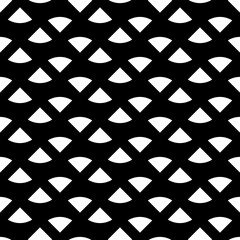 Triangular blocks wallpaper. Repeated geometrical figures background. Seamless surface pattern design with polygons. Mosaic motif. Digital paper with jagged triangles for web designing. Vector artwork