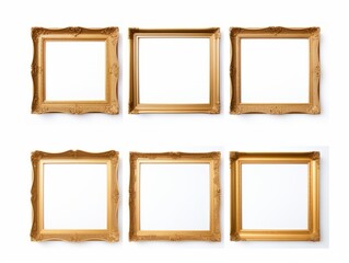Stunning Gold Frame Design: Enhance Your Space With A Touch Of Elegance! Generative AI