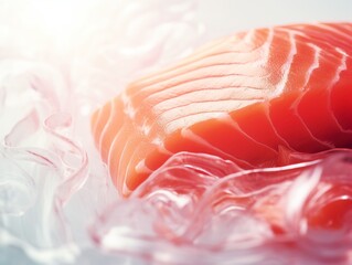Experience the Delectable Elegance of Pristine Salmon - A Gastronomic Delight! Generative AI