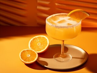 Savor the Twist: The Margarita with Orange & Salt - Ultimate Cocktail Experience Generative AI