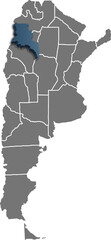 CATAMARCA MAP ARGENTINA DEPARTMENT ISOMETRIC MAP