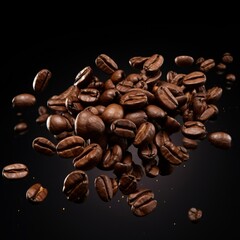 Discover the Alluring World of Freshly Roasted Coffee Beans - Taste Perfection with Every Sip! Generative AI