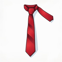 Unleash Confidence: Embrace Power Dressing with a Striking Red Tie! Generative AI