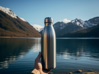 Unleash Ultimate Hydration: Experience Stainless Steel Water Bottle Elegance! Generative AI