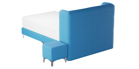 Modern Elegance: Bed  for Stylish Living Spaces transparent png white background bedroom furniture architectural visualization interior