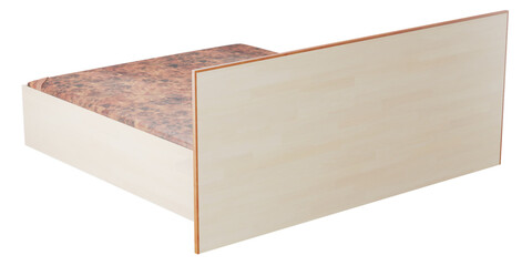 Modern Elegance: Bed  for Stylish Living Spaces transparent png white background bedroom furniture architectural visualization interior