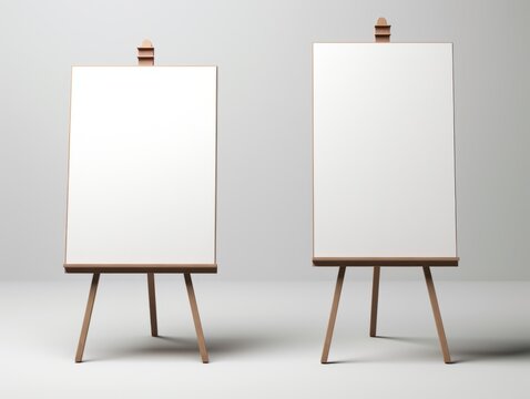 Unleashing Creativity: The Power of Two Blank Canvases Waiting for Artistic Expression Generative AI