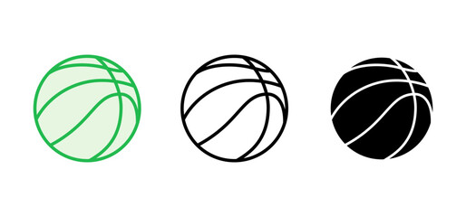 Basketball icon set. Basketball ball icon. Basketball logo vector icon