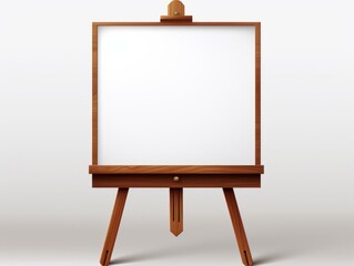 Unleash Your Creativity: Start Your Art Journey with this Pristine Wooden Easel Generative AI