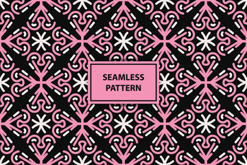 pink seamless pattern. cute background with modern minimal labels. Abstract geometric floral texture. Spring summer decor. Simple cute pattern design for babies, kids