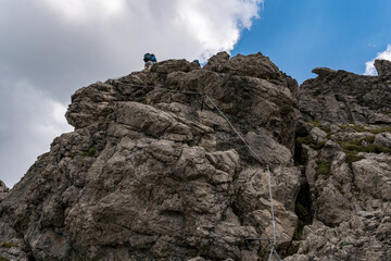 Exciting via ferrata tour to the Kanzelwand in the Allgäu Alps