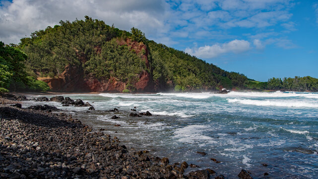 Koki Beach on Maui Island, Hawaii