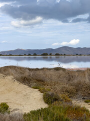 country south coast landscape lake mountains and clouds