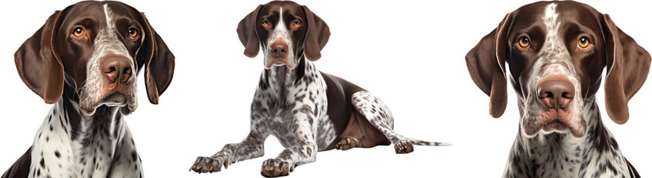 German shorthaired pointer dog isolated