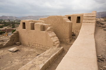 Mood walls of nasca Culture, In Nazca Peru.