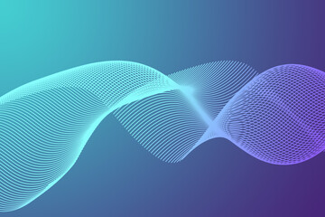 Gradient abstract background with flowing wavy lines. Digital future technology design, Digital Background.