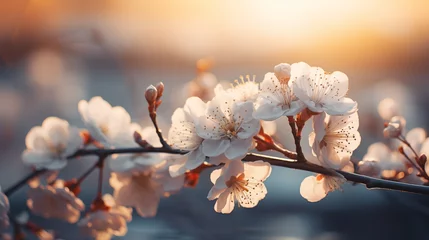 Fotobehang cherry blossom branch  © sam richter