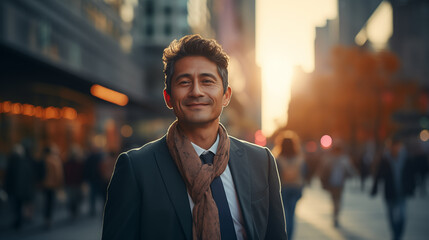 Fototapeta premium man in the city