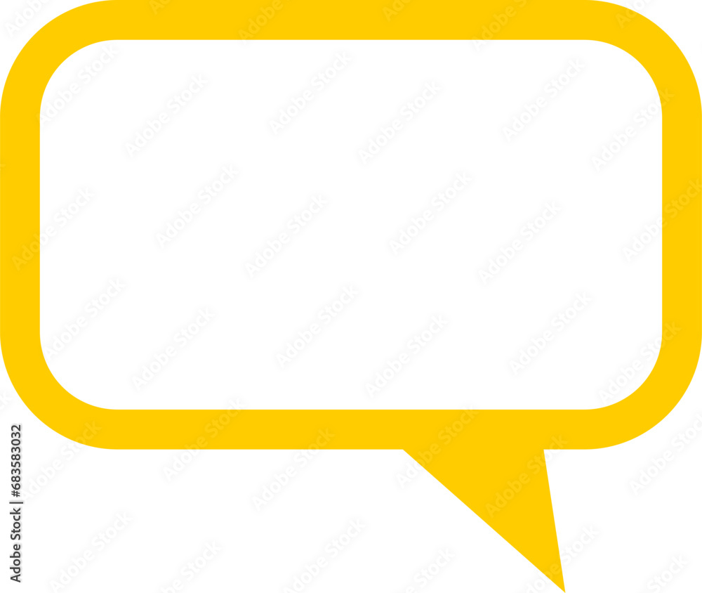 Poster blank speech bubble chat cloud message symbol element icon with empty space for text. vector image.