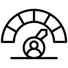 Account Performance Outline Icon