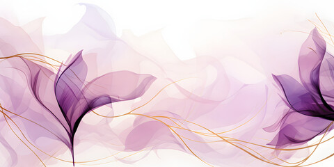 Fototapeta na wymiar Abstract Purple floral background. VIP Invitation and celebration card.