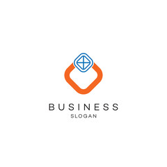 Ring innovative squire logo design business solution abstract vector brand flat Icon design vector modern minimal style illustration emblem sign symbol logotype typography